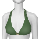 Avatar Green plaid bikini top
