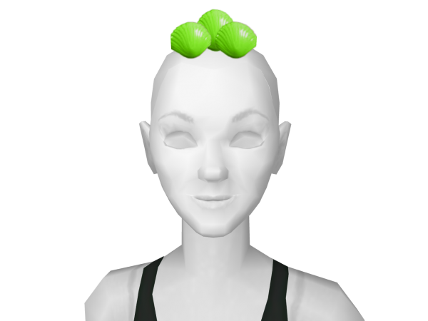 Avatar Green seashell tiara