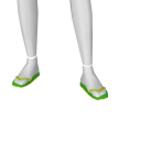 Avatar Glittery green flip flops