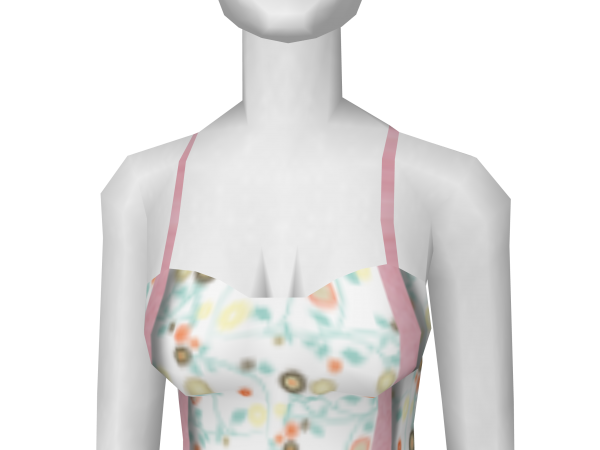 Avatar Light colored tube top w/ suspenders