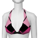 Avatar Nausea's pink argyle bikini top