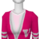 Avatar Pink letterman sweater