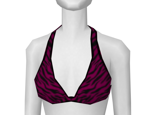 Avatar Purple zebra bikini top