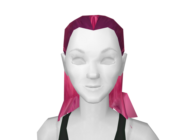 Avatar Pink braided ponytail