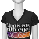 Avatar Living is easy with eyes closed v-neck tee