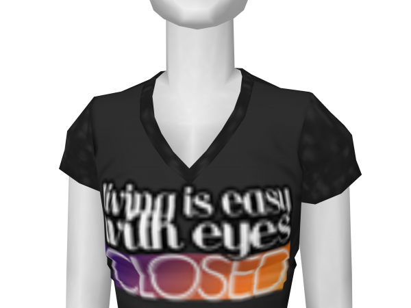 Avatar Living is easy with eyes closed v-neck tee