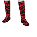 Avatar Nausea's cherry leopard boots