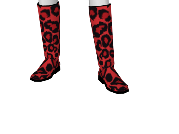 Avatar Nausea's cherry leopard boots