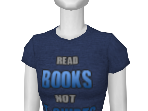 Avatar Read books not t-shirts (word art design)