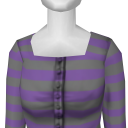 Avatar Purple gray striped blouse