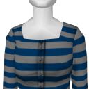 Avatar Blue gray striped blouse