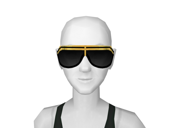 Avatar Funky black with golden stripe sunglasses
