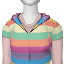 Avatar Striped hoodie (creamsicle)