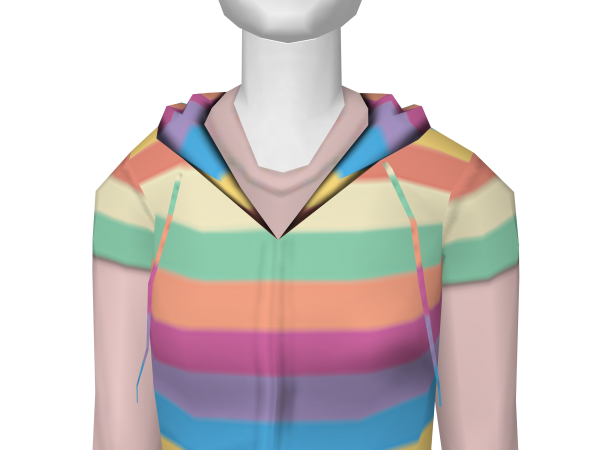 Avatar Striped hoodie (creamsicle)