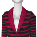 Avatar Striped sweater dress (pink)