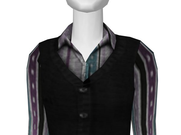 Avatar Sweatervest & blouse - purple