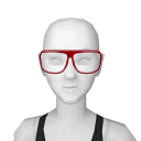 Avatar Grandma nettie's newsprint glasses in red