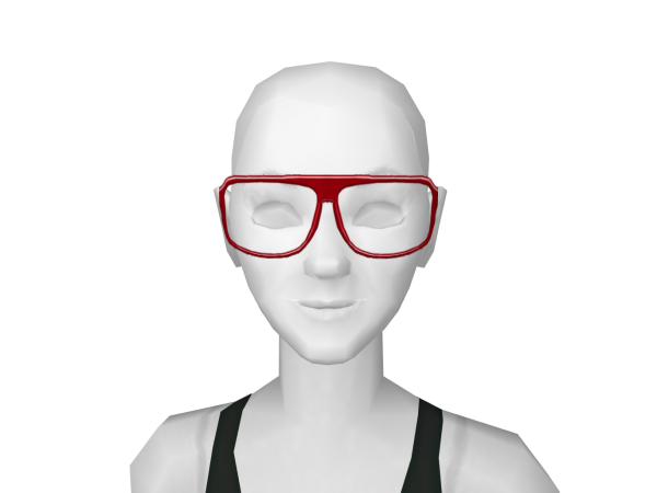 Avatar Grandma nettie's newsprint glasses in red