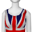 Avatar Ginger spice costume: british flag dress