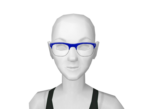 Avatar Wire framed hipster glasses in blue
