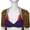 Avatar Scary spice costume: leopard & black top
