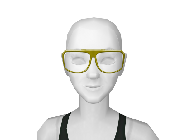 Avatar Grandma nettie's newsprint glasses in mustard
