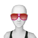 Avatar Pink-gold heart sunglasses