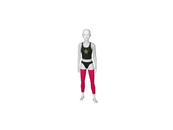 Avatar Hot pink 3/4 leggings
