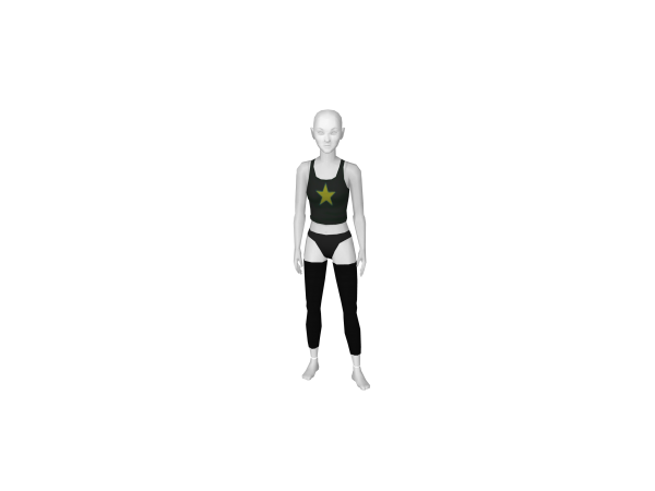 Avatar Black 3/4 leggings