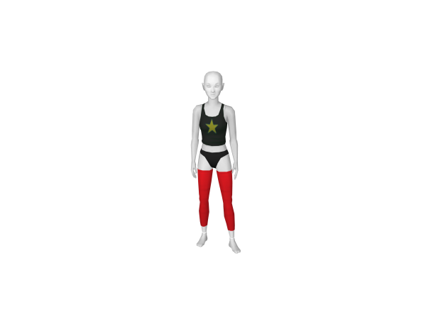 Avatar Red 3/4 leggings