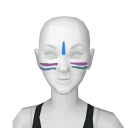 Avatar Purple & blue indian style face painting