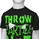 Avatar Guy's throw parties not grenades shirt