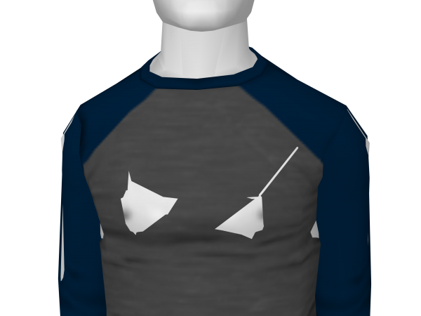 Avatar Dark gray and navy blue baseball tee