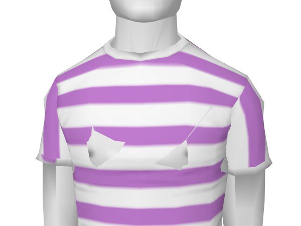 Avatar Purple striped tee