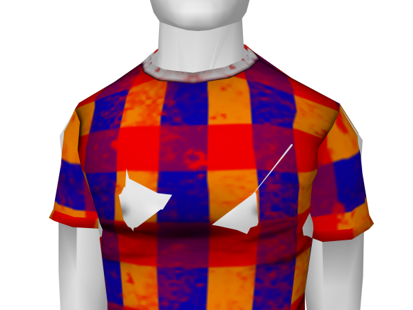 Avatar Colored checkers tee