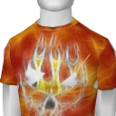 Avatar Fire skull tee