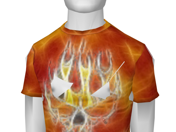 Avatar Fire skull tee