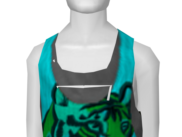 Avatar Layered racer tank in ocean