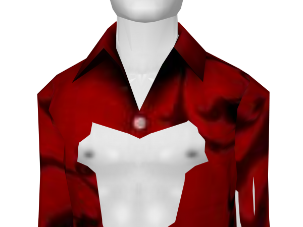 Avatar Red black swirl button-up shirt