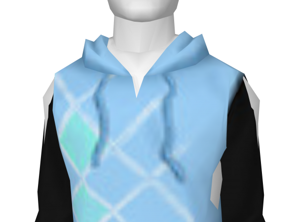 Avatar Interrupted argyle hoodie-blue