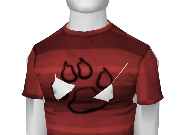 Avatar Red paw tee