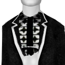Avatar Black blazer with checker's polo tshirt