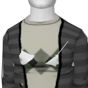 Avatar Striped button up cardigan w/ argyle shirt