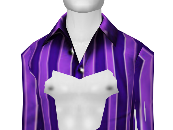 Avatar Purple monochromatic striped buttonup