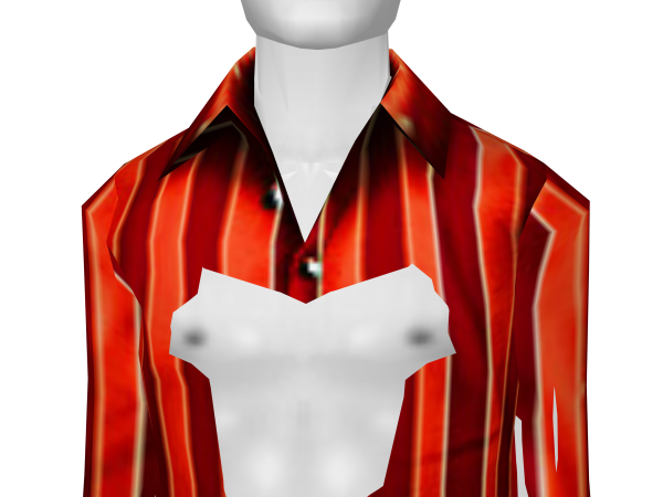 Avatar Red monochromatic striped buttonup