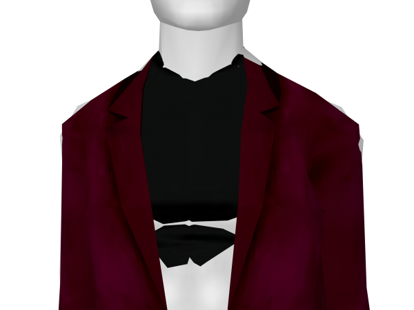 Avatar Magenta velvet blazer & black undershirt