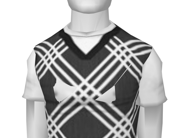 Avatar White striped sweater vest