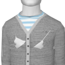 Avatar Grey pocketed cardigan