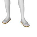 Avatar Q-rasta white flip flops