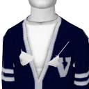 Avatar Navy blue letterman sweater